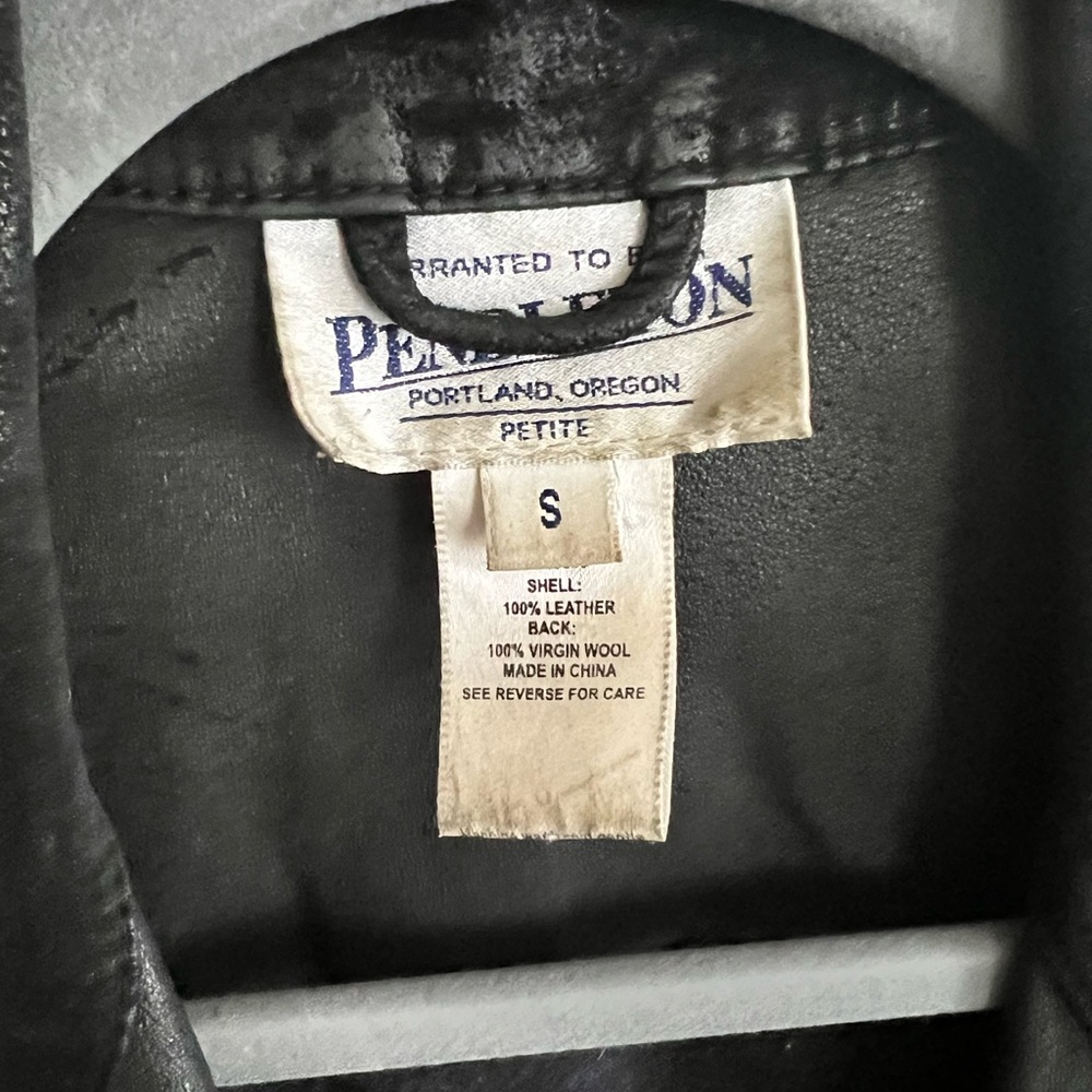 Pendleton Small Real Suede Leather Jacket. Silver… - image 3